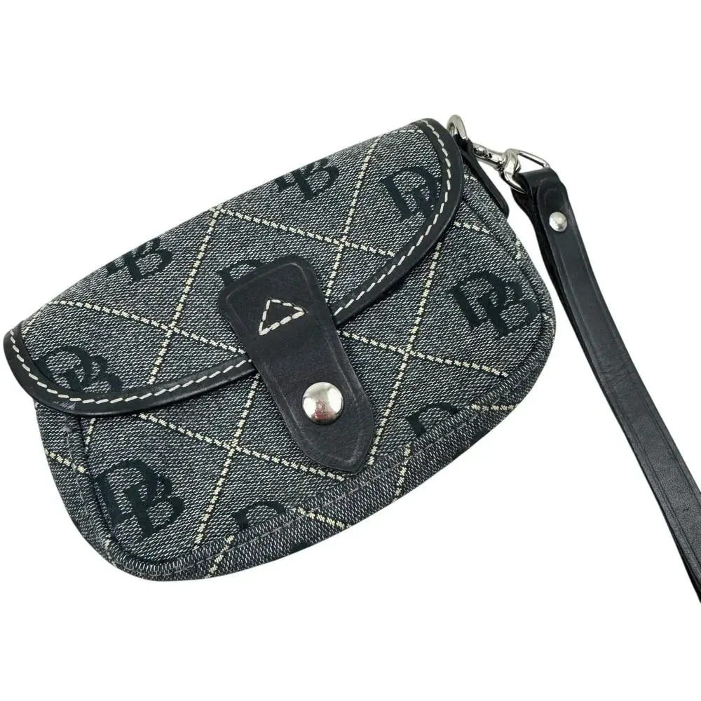 Dooney & Bourke Signature Wristlet Navy